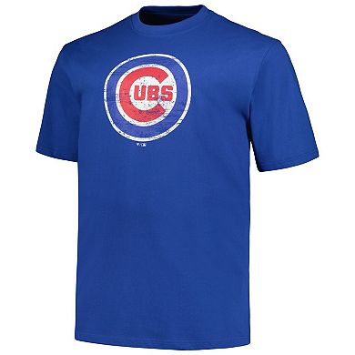 Men's Profile Royal Chicago Cubs Big & Tall Primary Logo T-Shirt