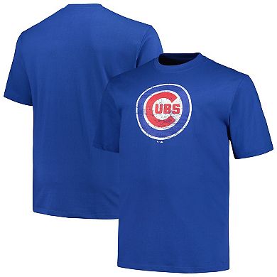 Men's Profile Royal Chicago Cubs Big & Tall Primary Logo T-Shirt