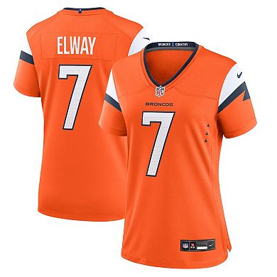 Women's Nike John Elway Orange Denver Broncos Retired Player Game Jersey