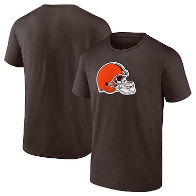 Men's Fanatics Branded Brown Cleveland Browns Evergreen Primary Logo T-Shirt