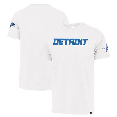 Men's '47 White Detroit Lions Two-Peat Franklin T-Shirt