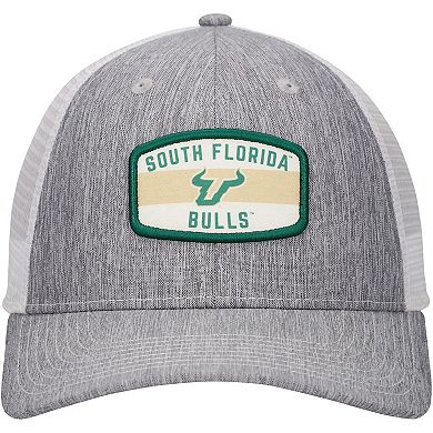 Men's Ahead Heather Charcoal South Florida Bulls Brant Trucker Adjustable Hat