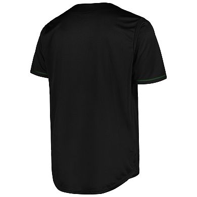 Men's Fanatics Branded Black Milwaukee Bucks Pop Baseball Jersey
