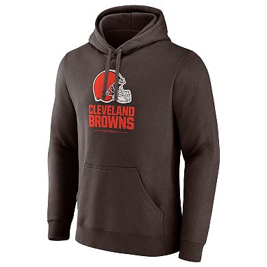 Men's Fanatics Brown Cleveland Browns Team Lockup Pullover Hoodie