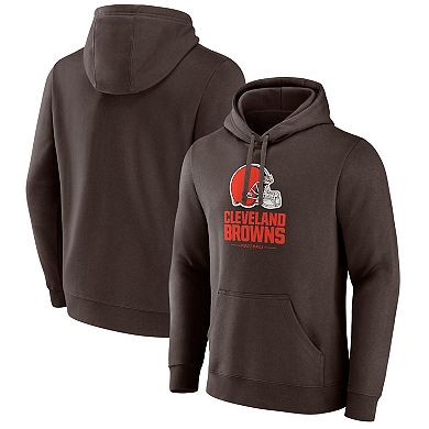 Men's Fanatics Brown Cleveland Browns Team Lockup Pullover Hoodie