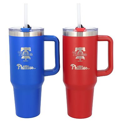 The Memory Company Philadelphia Phillies 46oz. Home/Away Stainless Steel Colossal Tumbler Two-Pack