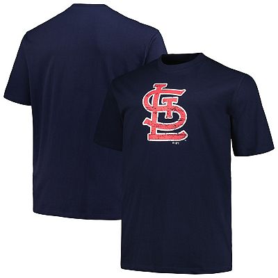 Men's Profile Navy Louis Cardinals Big Tall Primary Logo T-Shirt