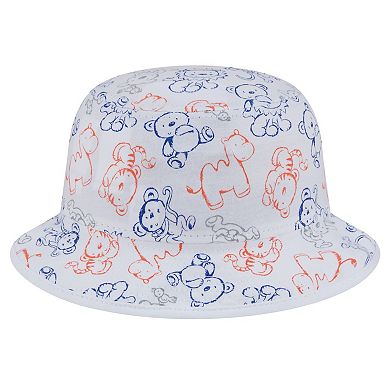 Toddler New Era White New York Mets Animal Bucket Hat