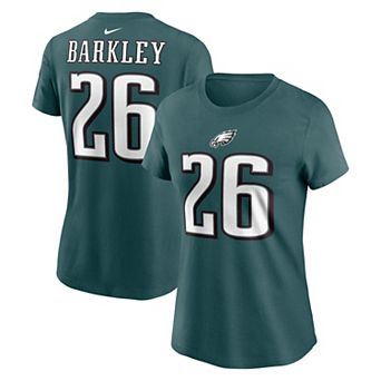 Women's Nike Saquon Barkley Midnight Green Philadelphia Eagles Player Name & Number T-Shirt
