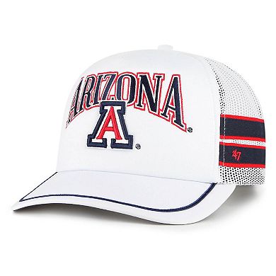 Men's '47 White Arizona Wildcats Sideband Trucker Adjustable Hat