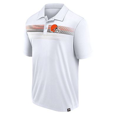 Men's Fanatics White Cleveland Browns Big & Tall Sublimated Polo