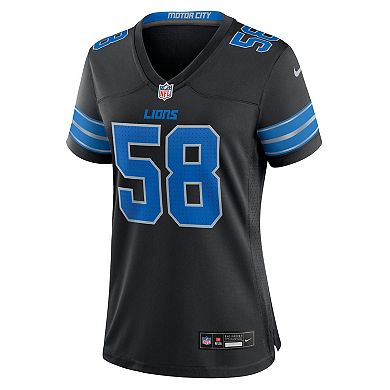 Women's Nike Penei Sewell Black Detroit Lions 2nd Alternate Game Jersey