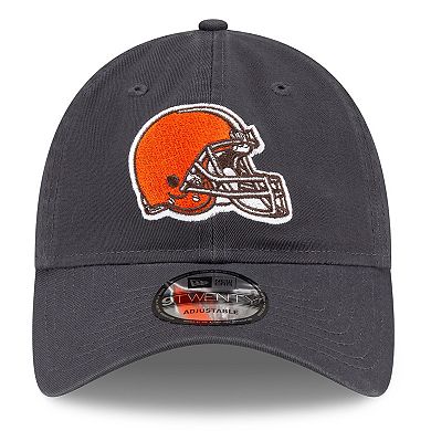 Men's New Era Graphite Cleveland Browns Core Classic Graph 9TWENTY Adjustable Hat