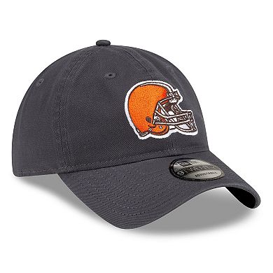 Men's New Era Graphite Cleveland Browns Core Classic Graph 9TWENTY Adjustable Hat