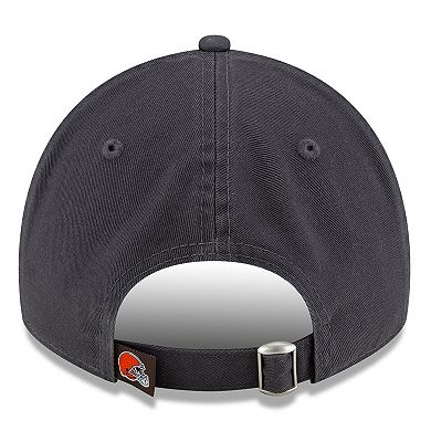 Men's New Era Graphite Cleveland Browns Core Classic Graph 9TWENTY Adjustable Hat