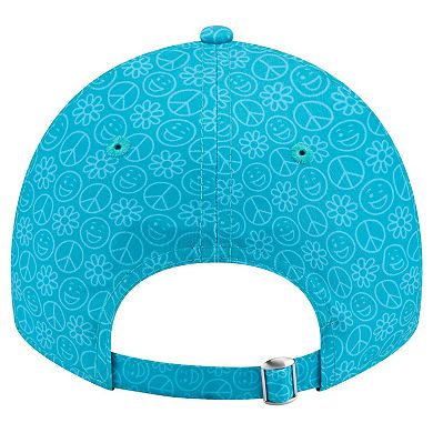 Women's New Era Aqua Miami Dolphins Smiley 9TWENTY Adjustable Hat