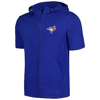 Men's Levelwear Royal Toronto Blue Jays Recruit Short Sleeve Full-Zip Hoodie