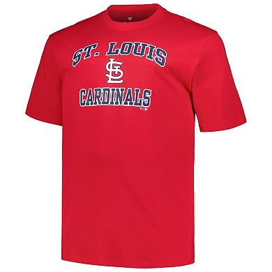 Men's Profile Red St. Louis Cardinals Big & Tall Heart & Soul T-Shirt