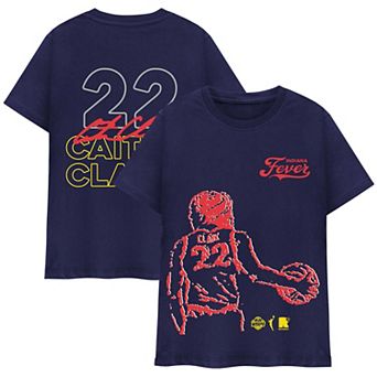 Unisex round21 Caitlin Clark Navy Indiana Fever Indiana Bound T-Shirt