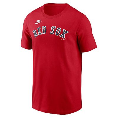 Men s Nike Red Boston Red Sox Cooperstown Wordmark T Shirt