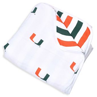 "Infant Three Little Anchors Miami Hurricanes 47"" x 47"" Muslin 4-Layer Blanket"