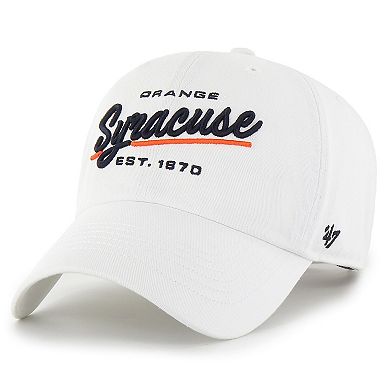 Women's '47 White Syracuse Orange Sidney Clean Up Adjustable Hat