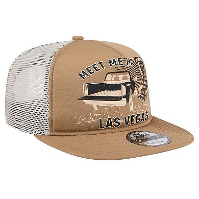 Men's New Era Tan Las Vegas Raiders Meet Me 9FIFTY Snapback Hat