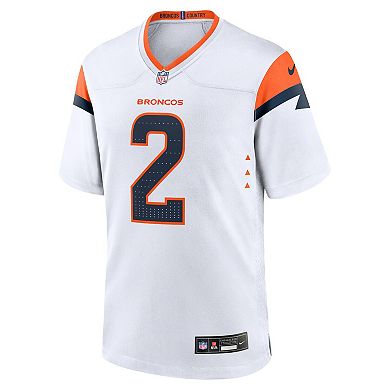 Men's Nike Patrick Surtain II White Denver Broncos Mile High Collection Game Jersey
