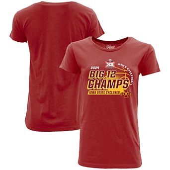 Women's Blue 84 Cardinal Iowa State Cyclones 2024 Big 12 Men's Basketball Conference Tournament Champions Locker Room T-Shirt