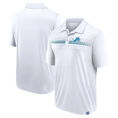Men's Fanatics Branded White Detroit Lions Big & Tall Sublimated Polo