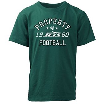 Youth Wes & Willy Green New York Jets Property Of T-Shirt