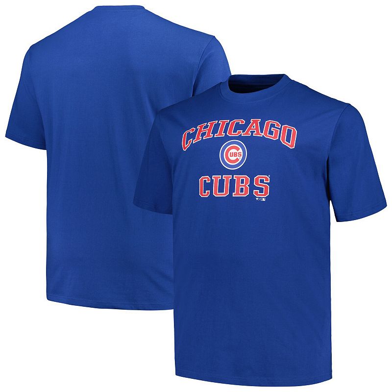 Men's Profile Royal Chicago Cubs Big & Tall Heart & Soul T-Shirt,