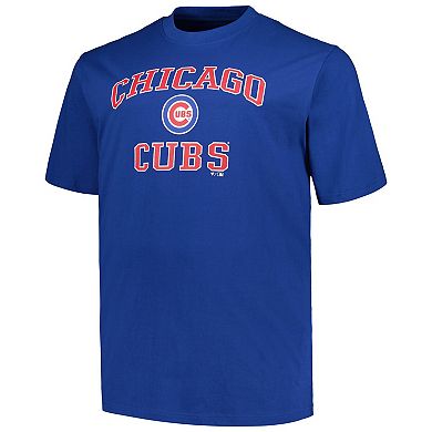 Men's Profile Royal Chicago Cubs Big & Tall Heart & Soul T-Shirt