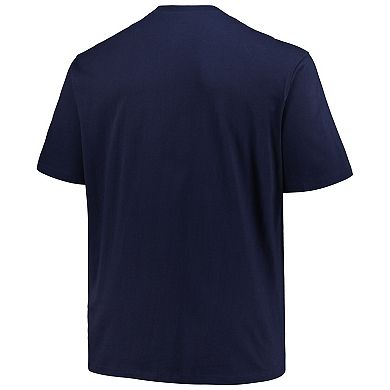 Men's Profile Navy Milwaukee Brewers Big & Tall Primary Logo T-Shirt