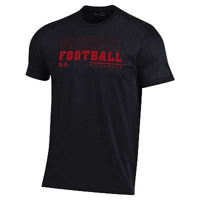 Men's Under Armour Black Wisconsin Badgers 2024 Sideline Football