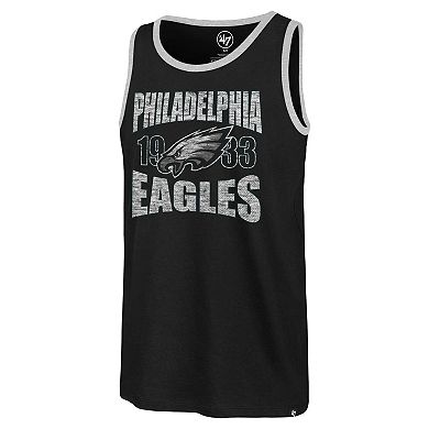 Men's '47 Black Philadelphia Eagles Upload Franklin Tank Top