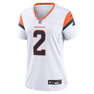 Women's Nike Patrick Surtain II White Denver Broncos Mile High Collection Game Jersey