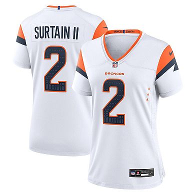 Women's Nike Patrick Surtain II White Denver Broncos Mile High Collection Game Jersey