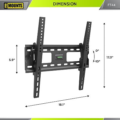 ProMounts Tilt TV Wall Mount for TVs 32" - 65" Up to 165 lbs