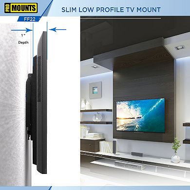 ProMounts Flat TV Wall Mount for TVs 13" - 47" Up to 55 lbs