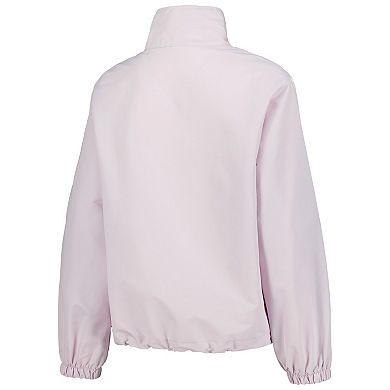 Women's Lusso Lavender Ohio State Buckeyes Parker Quarter-Zip Rain Tech Jacket