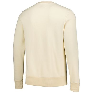 Men's Majestic Threads Oatmeal Cincinnati Reds Fleece Pullover Sweatshirt