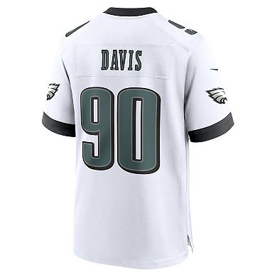Men's Nike Jordan Davis White Philadelphia Eagles White Game Jersey