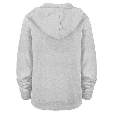 Women's '47 Gray New York Jets Premier Kennedy V-Neck Pullover Hoodie