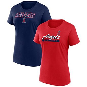 Women's Fanatics Branded Los Angeles Angels Risk T-Shirt Combo Pack