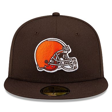 Men's New Era Brown Cleveland Browns Basic 59FIFTY Fitted Hat