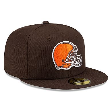 Men's New Era Brown Cleveland Browns Basic 59FIFTY Fitted Hat