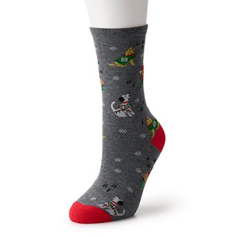 Women's Shine Holiday Critter Crew Socks