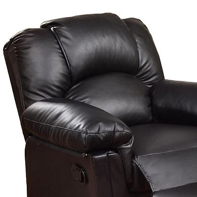 Bonded Leather Rocker/recliner Black