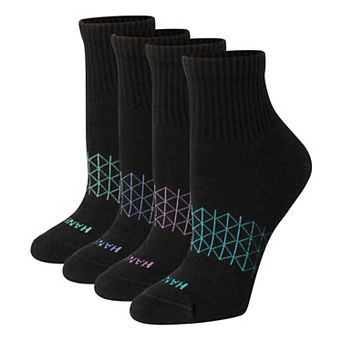 Women's Hanes® 4 Pairs Ultimate Absolute Active Cushioned Ankle Socks - HWUAA4